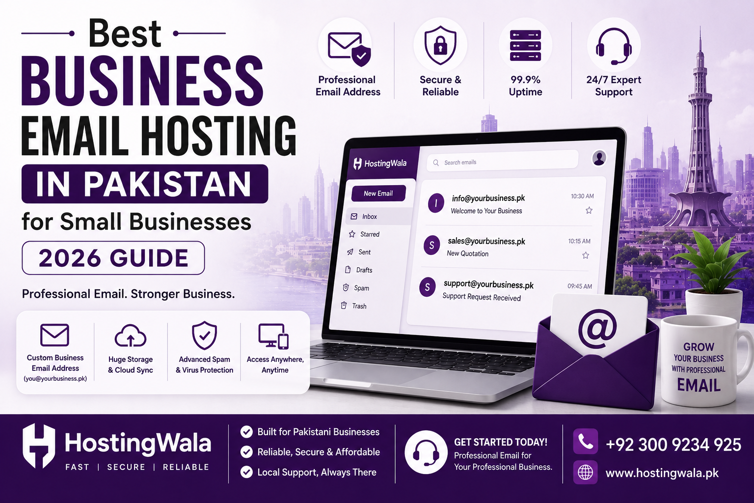 business email hosting in Pakistan